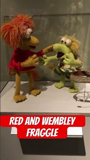 Red and Wembley Fraggle Muppets - Fraggle Rock
