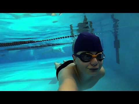GoPro - Young boy makes crazy tricks in swimming pool