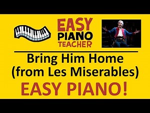 🎹 EASY piano: Bring Him Home keyboard tutorial (Les Miserables) by #EPT with note names