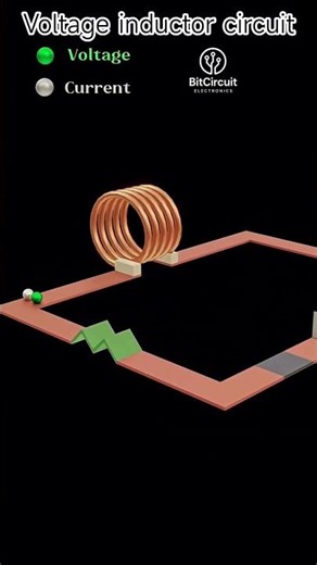 voltage inductive circuit.#viral#bitcircuit06#shorts #voltageinductor#diy