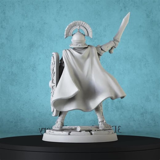 Dnd Miniature | Roman Legionary Centurion - 3D Printed Figurine for Tabletop RPG Games - Etsy