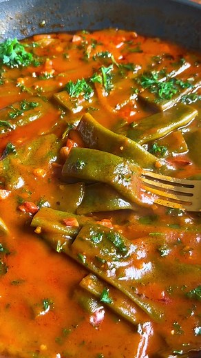 Green Beans in Tomato Sauce Recipe