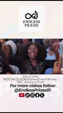 EH EH EH...|| Bidemi Olaoba Intense Praise & Worship - VBC 2025 Grand Finale