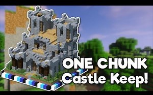 [Pixlriffs]Minecraft: Castle Keep in ONE CHUNK! [Tutorial]
