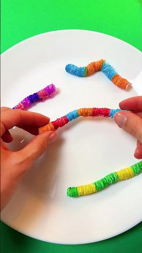 DIY Paper Worms That Wiggle and Move! 😲🪱