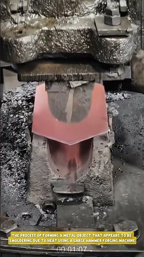 Hot Metal Forming Process with Big Hammer Forging Machine- Good tools and machinery in daily work