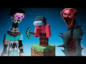 I Conquered ONE BLOCK with Horror Mods in Minecraft