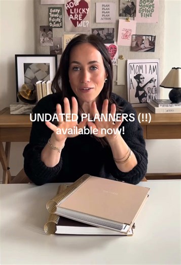 For the planners who struggle with commitment 🫠 and it’s 6 months so they’re lighter and easier to carry with you 🥳 #undatedplanner #dailyplanner #planners
