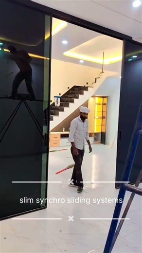 slim synchro sliding system #slim profile# #interiordesign #home
