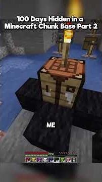 100 Days Hidden in a Minecraft Chunk Base Part 2