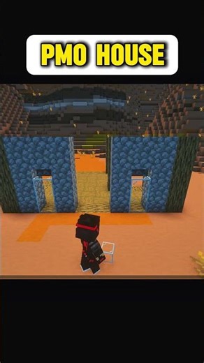 Mixcraft small little starter house 🏠 in desert 🏜 biom #minecraftstarterhouse