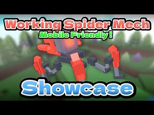 Walking Spider Mech Showcase - Build A Boat For Treasure