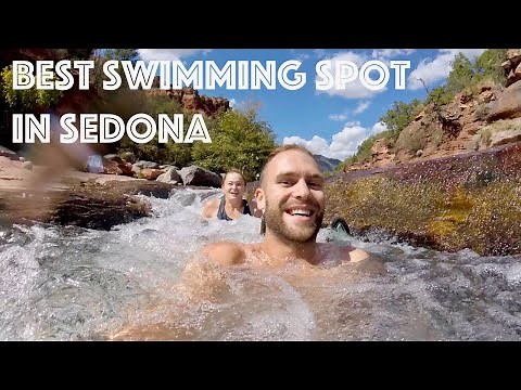 Slide Rock State Park! | A River WATER SLIDE! | The BEST Swimming Spot in Sedona, Arizona!