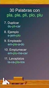 30 Words with pla, ple, pli, plo, plu #shorts