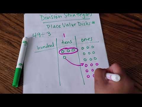 Place Value Disks Division Strategies