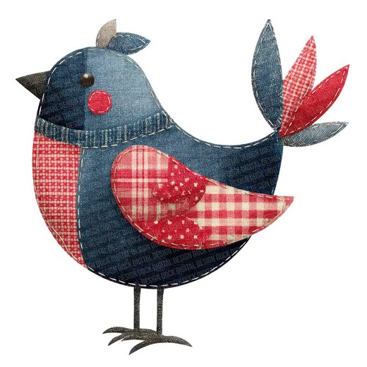 Patchwork Bird PNG Clipart, 12x Fabric Style Birds Clip Art Set, Printable Watercolor Clip Art, Transparent Background PNG, Digital Download - Etsy