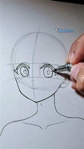 How to draw Anime girl face #drawing #manga #anime #howtodraw #drawingtutorial #easydrawing