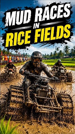 Mud Races in Rice Fields | Modified Machinery