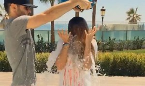 Soaking white t-shirt: Cheryl does Ice Bucket Challenge | Celebrity News | Showbiz & TV | Express.co.uk