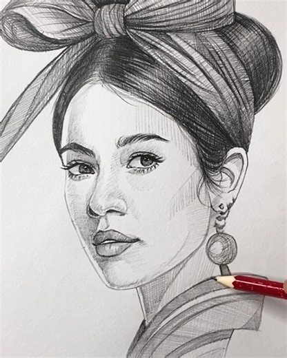 Easy girl sketch technique 😍✨ | Arjun sethi sketches