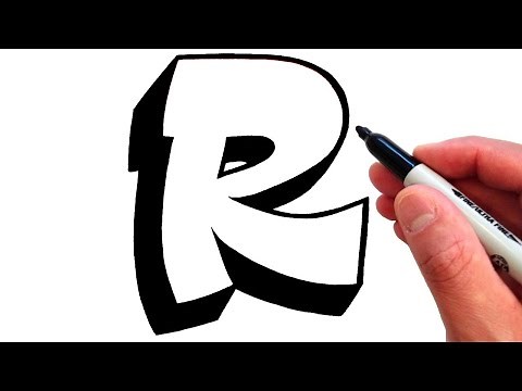 How to Draw the Letter R in Graffiti Style - EASY!