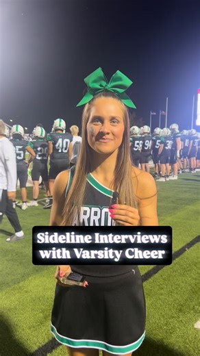 33 reactions | Mic’d Up  Sideline Interviews with Varsity Cheer. #beCHEERful #highschoolcheer #sidelinecheer #sidelineinterview #southlaketx #cheer #mic’dup #southlakecarroll | Dragon Cheer Booster Club | Facebook