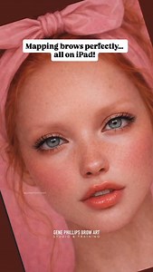 20K views · 969 reactions | Practicing brow mapping on Procreate today ️ Step-by-step process I use to train symmetry, balance, and precision — all digital! 1️⃣ Start with baseline lines 2️⃣ Map arch + peak 3️⃣ Align tails 4️⃣ Compare symmetry & tweak Save this to try on your next practice sheet #browmapping #procreateart #pmuartist #browpractice #digitalbrows | Gene Phillips Brow Art | Facebook