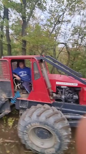 POWER 224 HP Tractor Operation in Forested Area