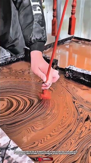 Good Tool for Natural Wood Pattern Creation Process on Wooden Pillars #ToolHolder