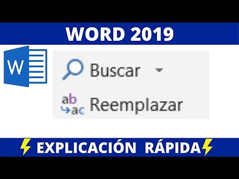CÓMO BUSCAR Y REEMPLAZAR UNA PALABRA EN WORD 2019.