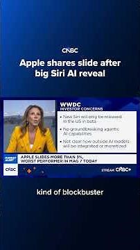 Apple shares slide after big Siri AI reveal
