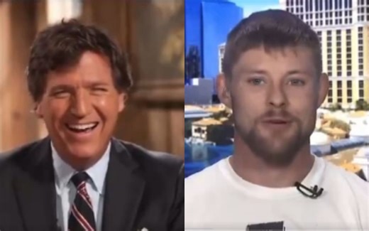UFC fighter names child after Tucker Carlson, credits talk show appearance for meeting wife - “We really bonded over our hatred of the government”