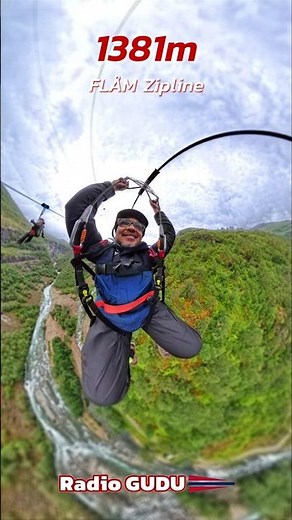 Scandinavia's Longest Zipline POV — Flåm, Norway 🇳🇴