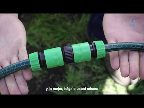 ¿Cómo instalar un juego de acople rápido para manguera?