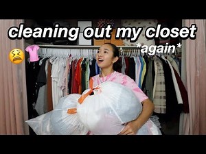 CLEANING OUT MY CLOSET *again* | Nicole Laeno