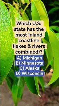 Which U.S. state has the most inland coastline (lakes & rivers combined)?
