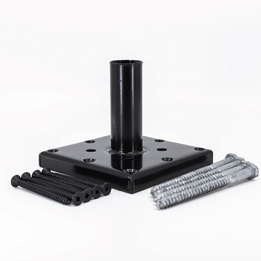 Titan 4x4 Post Anchor With Black and Galvanized Fasteners