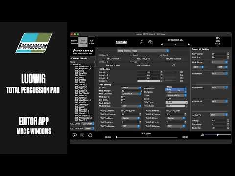Ludwig Total Percussion Pad | Editor App: Pad Settings & Control