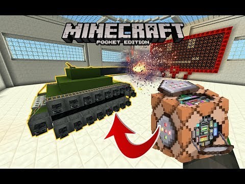 Working TANK 💥💨💣 in Minecraft! Command block Tutorial (Minecraft PE, Minecraft Java)