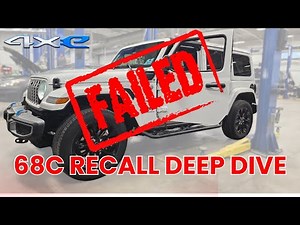 Jeep 4xe Wrangler FAILS the 68c Recall | Time For A New Battery | Deep Dive | What To Know?