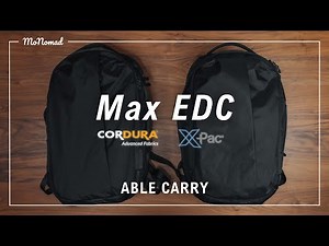 【素材比較】ABLE CARRY Max EDC X PacとCordura Ripstopモデルを比べました【選び方】｜Review