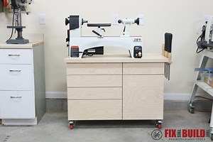 Wood Lathe Stand with Storage | FixThisBuildThat