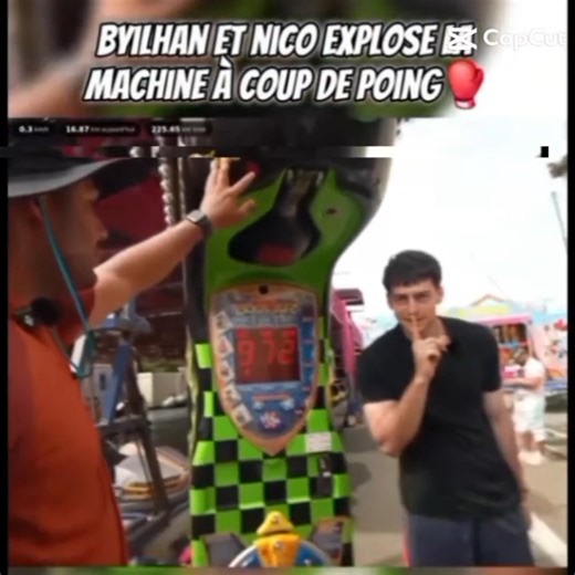 Byilhan et Nico a la machine a poing Edit #edit #byilhan #nico