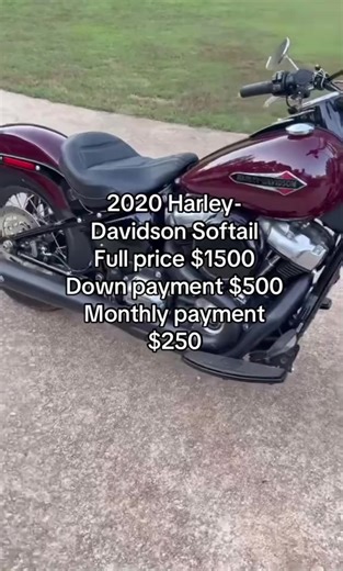 2020 Harley Davidson Softail Slim low miles just over 3 mile on it. Has brand new full exhaust and 3 in handlebar raiser on factory bars. one small dent on left side of gas tank other then that in great condition. #HarleyDavidson #MotorcycleTok #softail #ChromeAndSteel #viralvideo