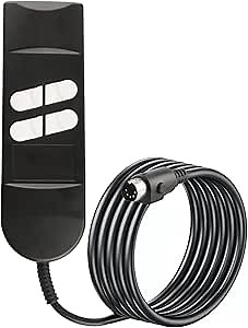 CEDINQII Lift Chair Remote Replacement -Power Recliner Remote Control with 4 Button 5 Pin Configuration for Okin Tranquil Ease Limoss Golden Pride Med KD Ashley Lazboy etc.