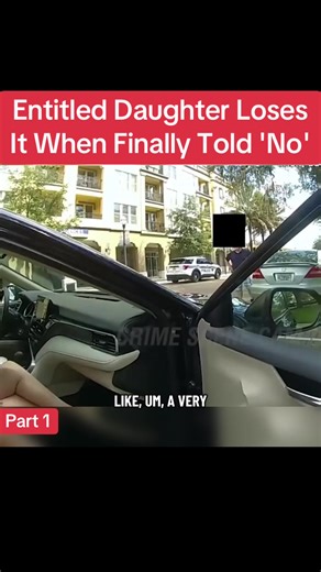Entitled Daughter Loses It When Finally Told 'No' #cops #police #copsusa🚔🇺🇸 #policeofficer #foryou