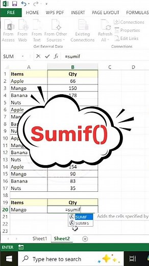 How to Use SUMIF in Excel to Sum Only Specific Items (Beginner to Advanced)