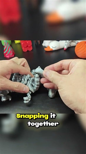 3D Printing a Silk Raptor... Wait for the end 😂 #shorts #3dprinting #bambulab #3dprinted #3dprinter