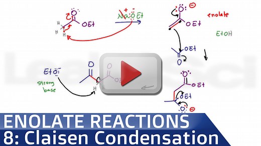 Claisen Condensation Reaction and Mechanism Organic Chemistry Tutorial Video