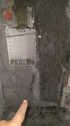 Electric Box need to plaster #concert #construction #wallcovering #plastering #plaster #civilwork